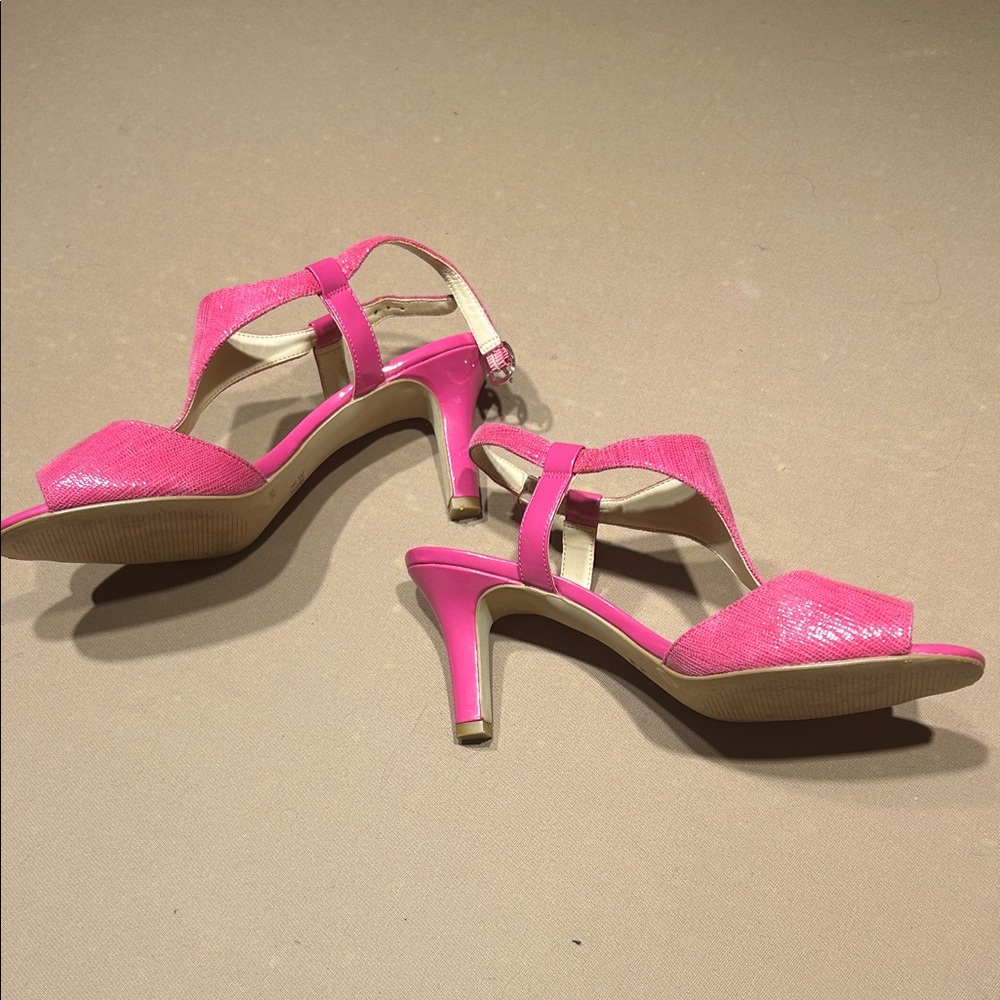 Alex Marie Hot Pink Heeled Sandals